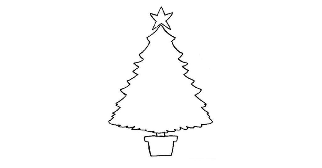 Árbol de Navidad dibujo