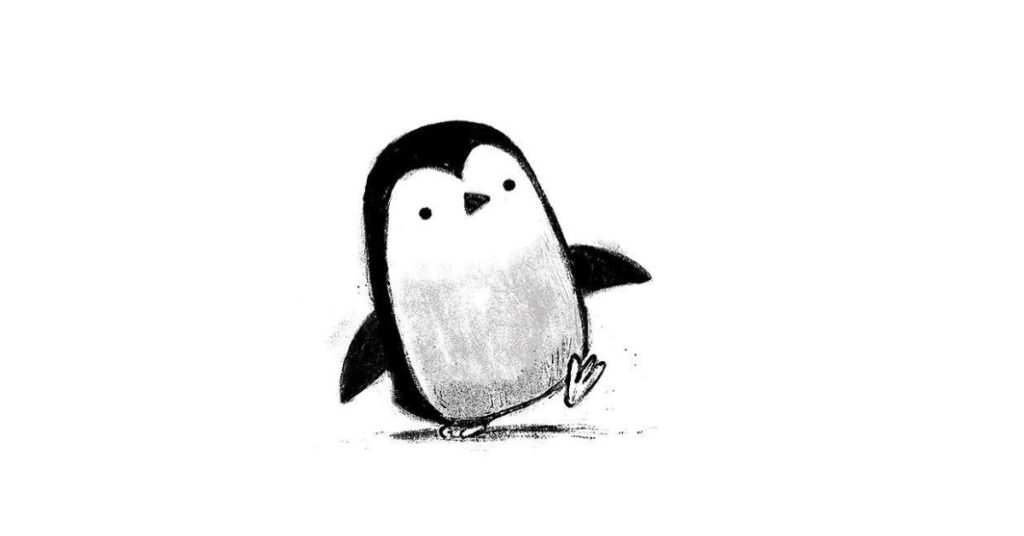 Pingüino dibujo