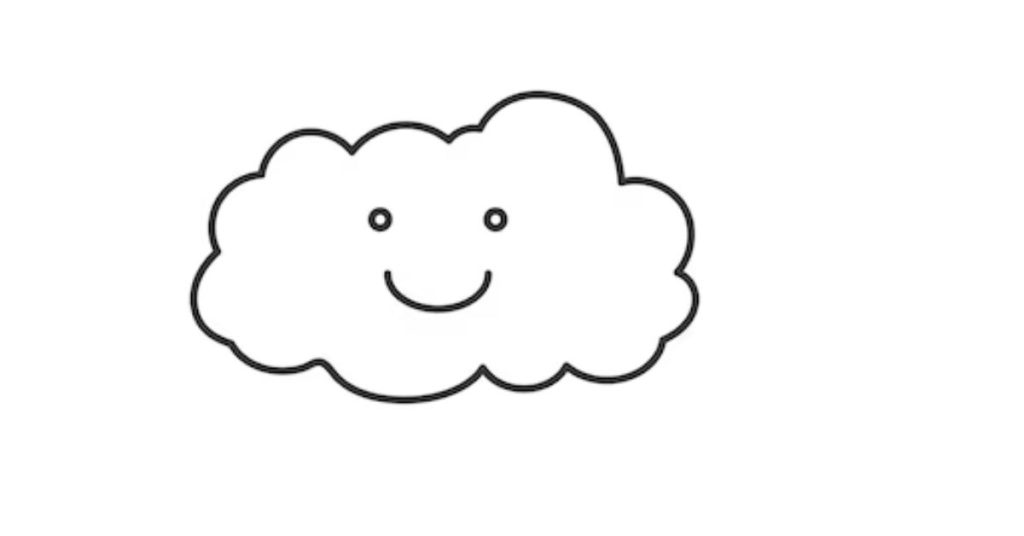 nube sonriente